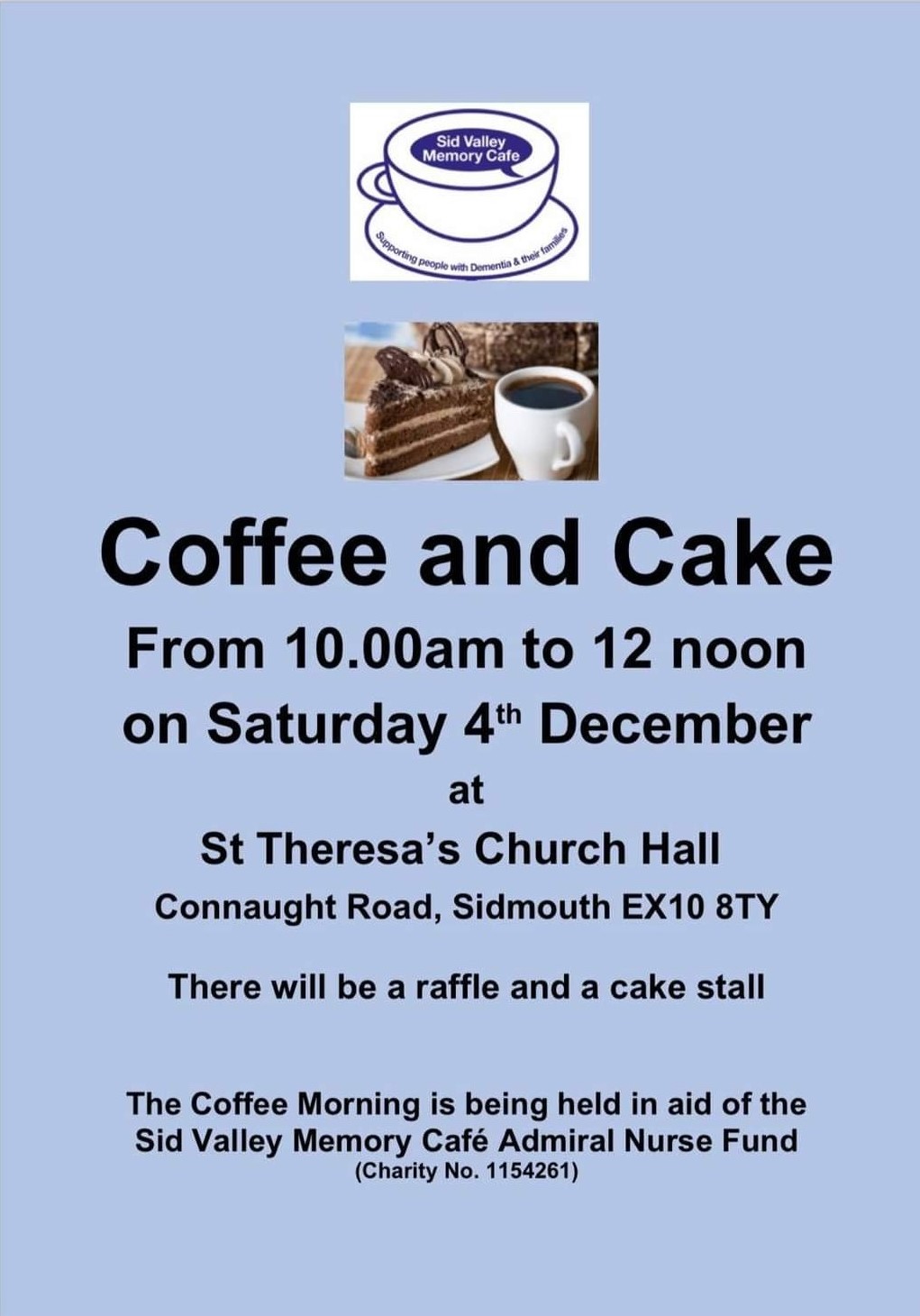 Sid Valley Memory Cafe Coffee & Cake - Sidmouth Town Council