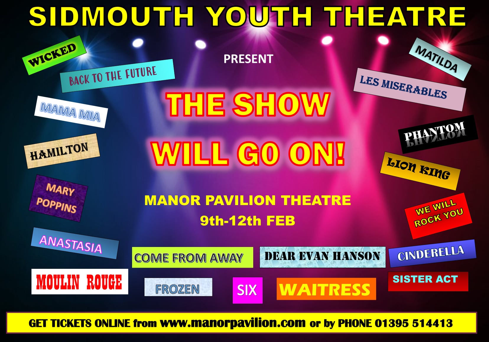 Sidmouth Youth Theatre The Show Will Go On Sidmouth Town Council 