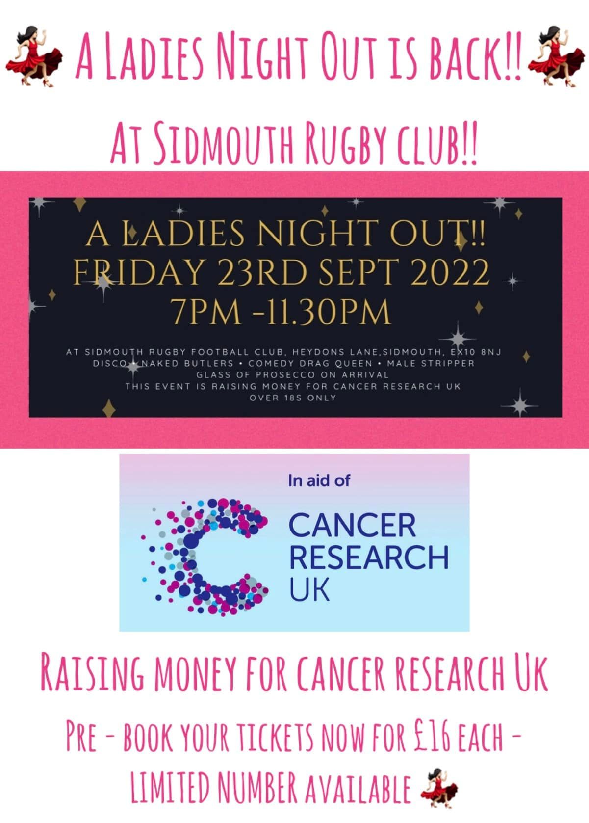 Ladies Night in aid of Cancer Research UK - Sidmouth Town Council