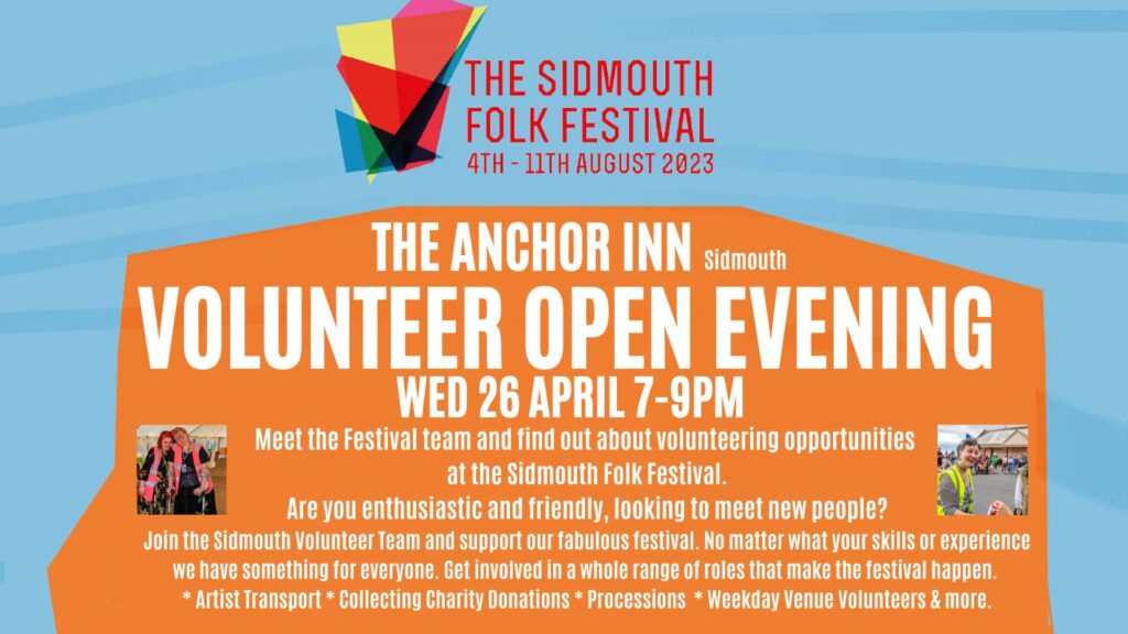 Folk Festival Volunteer Open Evening Sidmouth Town Council