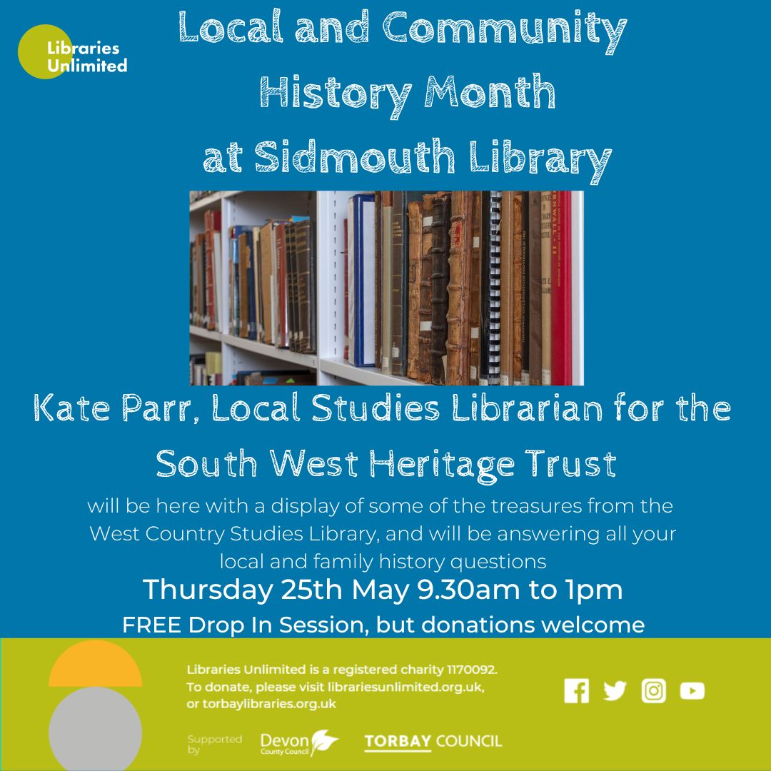 Local & Community History Month at Sidmouth Library - Sidmouth Town Council